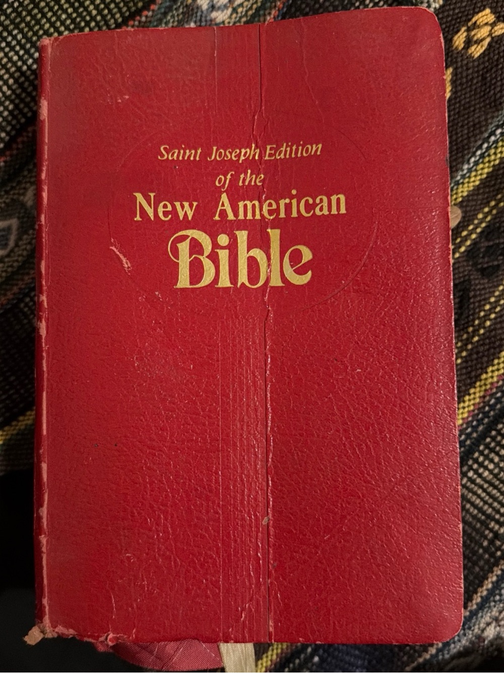 American Catholic Bible 1970 Illustrated / Saint Joseph Medium Size Edition Used